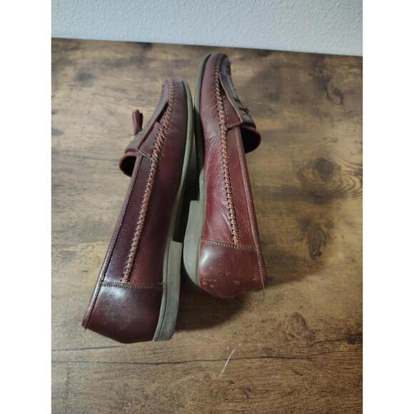 Vintage Levi's Men's Loafers New Castle Brown Leather Sz 10 - Picture 5 of 9